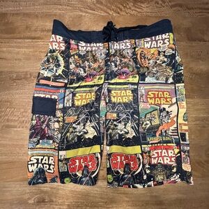 Star Wars Black and White Mesh Shorts
